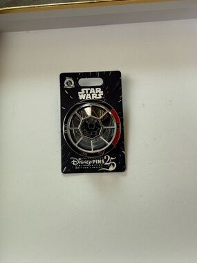 Star Wars Black, Red, Silver TIE Fighter Disney Pin